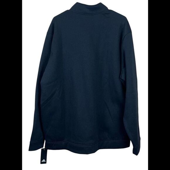 Adidas Track Top Men’s 2XL Three Stripe Fleece Long Sleeve Full‎ Zip Hoodie NWT - Picture 2 of 6